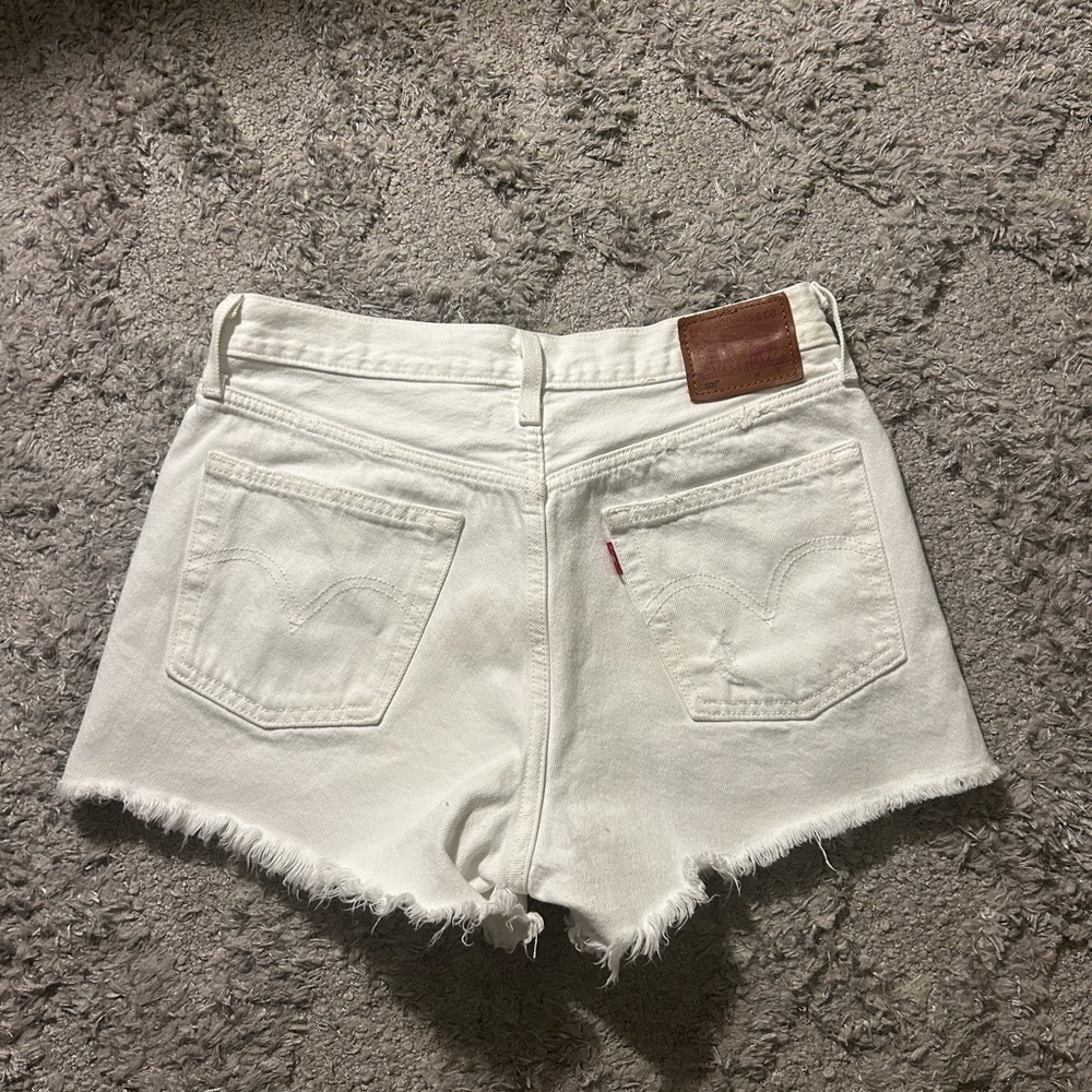Levi's White Jean Shorts for Women